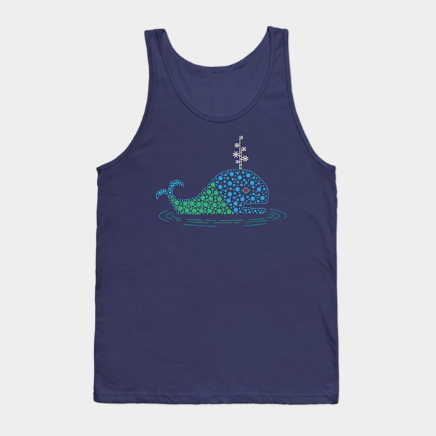 Water Pageant Whale Tank Top by Kevin Hedet